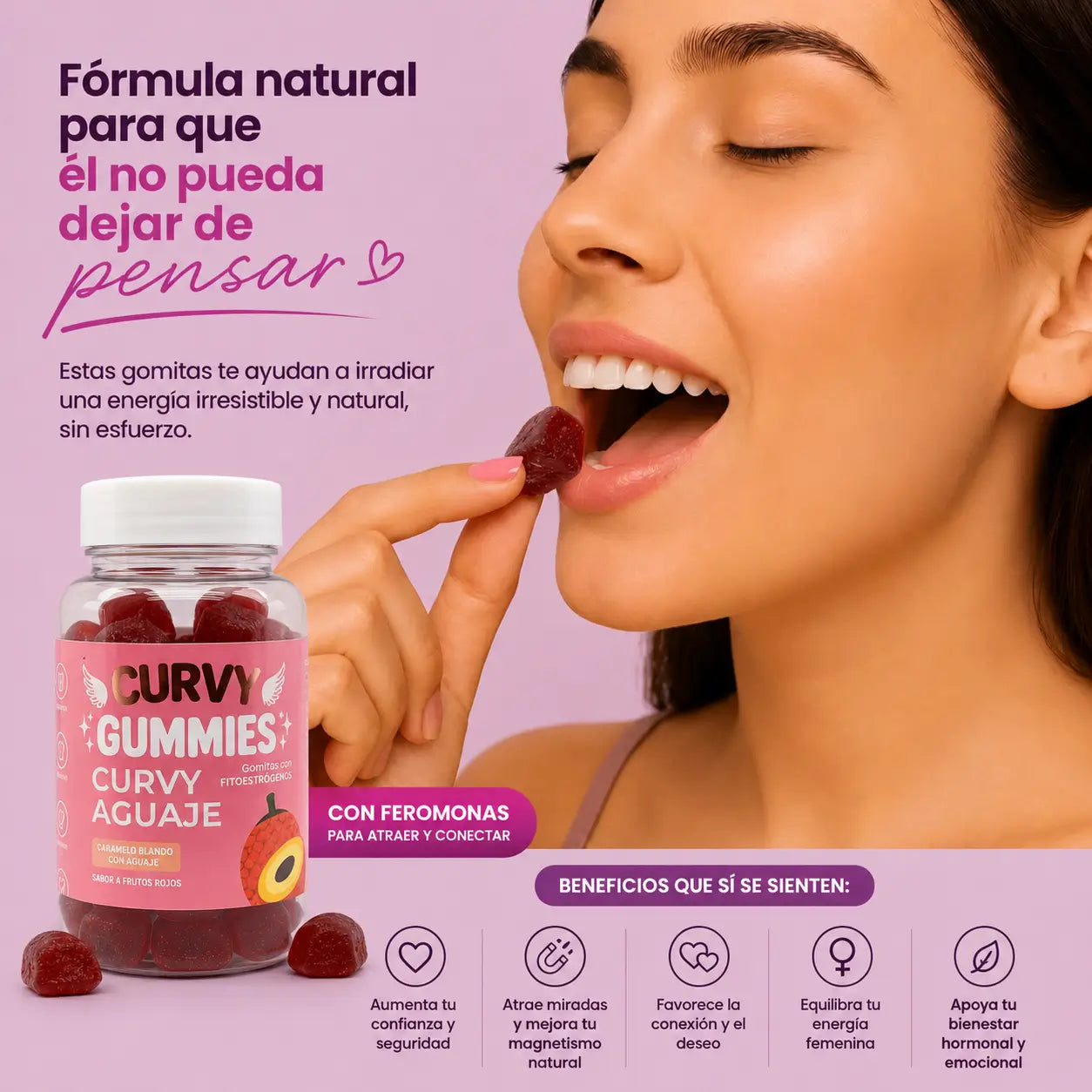 GOMITAS DE FEROMONAS DE FENOGRECO® - Tu pareja lo notara en la primera semana