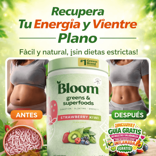 BLOOM GREENS: AYUDA A ELIMINAR TUS PARASITOS EN POCO TIEMPO- INCLUYE GUIA DE RECETAS SALUDABLES